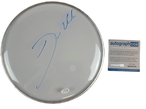 Dennis Chambers Autographed 12 Inch Clear Drum Head Drumhead