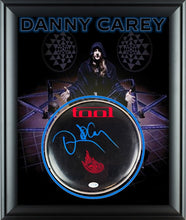 Load image into Gallery viewer, Tool Danny Carey Autographed Custom Framed Drum Head Drumhead Display
