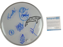 Load image into Gallery viewer, Superoganism Autographed Signed 12 Inch Clear Drumhead Drum Head
