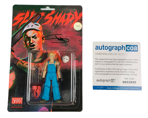 Eminem Slim Shady Autographed Shady Con Action Figure Chainsaw Doll w Case
