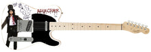 Load image into Gallery viewer, Alice Cooper Signed w Lyrics &amp; Sketch Fender Photo Graphics Guitar Exact Proof
