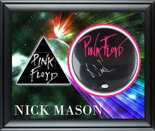 Load image into Gallery viewer, Pink Floyd Nick Mason Autographed Custom Framed Drum Head Drumhead Display
