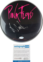 Load image into Gallery viewer, Pink Floyd Nick Mason Autographed Custom Framed Drum Head Drumhead Display ACOA
