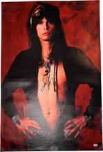 Load image into Gallery viewer, Aerosmith Steven Tyler Signed Bare Chest Framed 24x36 Canvas Photo Print ACOA
