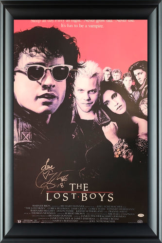 Corey Feldman The Lost Boys Autographed Framed 24x36 Poster ACOA Exact Proof