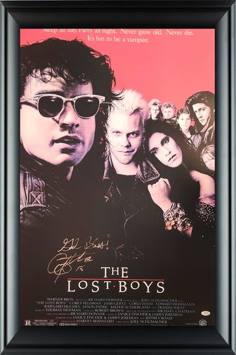 Corey Feldman The Lost Boys Autographed Framed 24x36 Poster ACOA Exact Proof