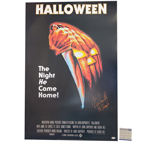 Nick Castle Autographed Halloween Michael Myers 24x36 Poster Exact Proof