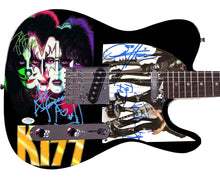Load image into Gallery viewer, KISS Full Band Autographed Custom Graphics Guitar
