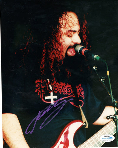 Tony Campos Autographed Signed 8x10 Static-X Live on Stage Photo