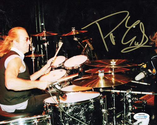 Roger Earl Autographed Signed 8x10 Foghat Live on Stage Drums Photo