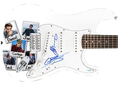 Why Don’t We Jonah Corbyn Autographed Custom Graphics Guitar