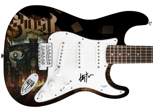 Tobias Forge Papa Emeritus Ghost Autographed Custom Graphics Guitar