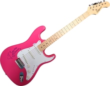 Load image into Gallery viewer, Tabitha Stevens Porn Star Autographed Hot Pink Electric Guitar
