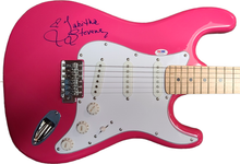 Load image into Gallery viewer, Tabitha Stevens Porn Star Autographed Hot Pink Electric Guitar PSA
