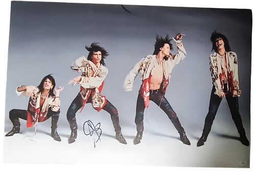 Aerosmith Steven Tyler Autographed Signed 24x36 Canvas Photo Print