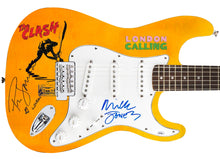 Load image into Gallery viewer, The Clash Signed Fender w Lyrics 1/1 London Calling Lp Cd Graphics Photo Guitar
