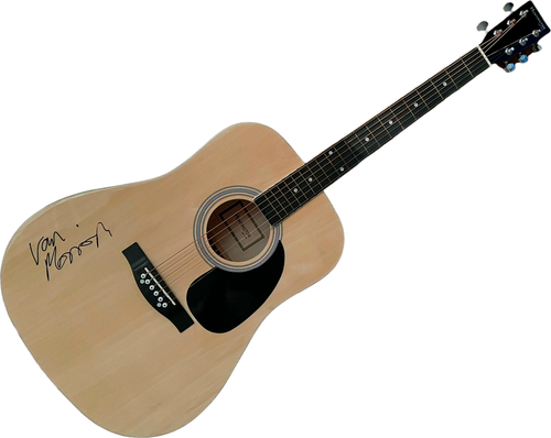 Van Morrison Autographed Huntington Acoustic Guitar