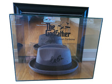 Load image into Gallery viewer, Al Pacino Full Signature Signed The Godfather Fedora Hat Display JSA Witness
