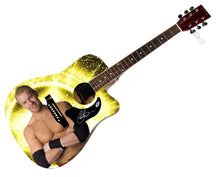 Load image into Gallery viewer, WWE Christian Autographed 1/1 Custom Graphics Photo WWF Guitar PSA
