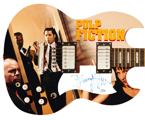 Bruce Willis Pulp Fiction Autographed Custom Photo Graphics Guitar