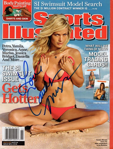 Carolyn Murphy Autographed Signed SI Sports Illustrated Magazine 