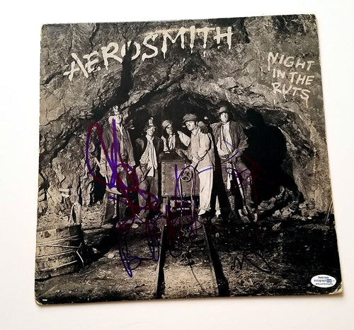 Aerosmith Autographed Full Band Signed Night in Ruts Album