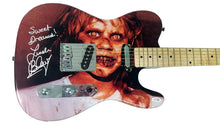 Load image into Gallery viewer, The Exorcist Linda Blair Autographed Signed Custom Photo Guitar
