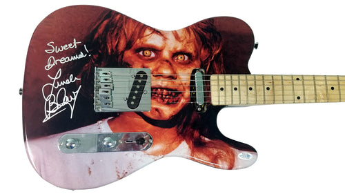 The Exorcist Linda Blair Autographed Signed Custom Photo Guitar