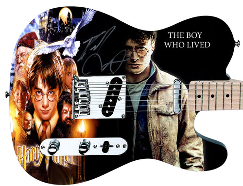 Harry Potter Daniel Radcliffe Autographed Graphics Photo Guitar