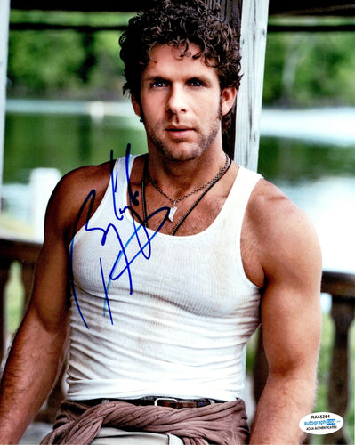 Billy Currington Signed Beefy Beard Stud Muscle Shirt 8x10 Photo