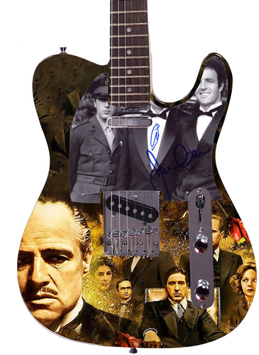 The Godfather Cast Signed Custom 1/1 Graphics Guitar