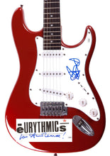 Load image into Gallery viewer, Eurthmics Autographed Signed Red Guitar
