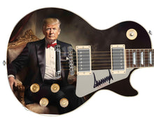 Load image into Gallery viewer, President Donald Trump SignedCustom Elegant Devonaire Tuxedo Graphics Guitar
