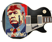 Load image into Gallery viewer, President Donald Trump Autographed Winning Custom Graphics Guitar
