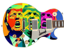 Load image into Gallery viewer, President Donald Trump Autographed Custom Modern Art Graphics Guitar
