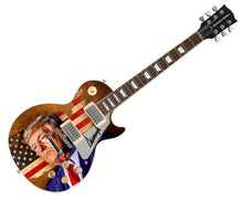 Load image into Gallery viewer, President Donald Trump Autographed Custom Patriot USA Flag Graphics Guitar
