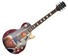 Load image into Gallery viewer, President Donald Trump Autographed Custom Fighting For America Graphics Guitar
