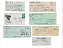 Load image into Gallery viewer, George Burns, Jack Haley, Ava Gardner + Signed Check FDC Collection (7)  BAS
