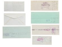 Load image into Gallery viewer, George Burns, Jack Haley, Ava Gardner + Signed Check FDC Collection (7)  BAS
