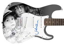 Load image into Gallery viewer, Julian Lennon w Beatles John Signed Custom Graphics Graphics Guitar
