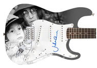 Julian Lennon w Beatles John Signed Custom Graphics Graphics Guitar