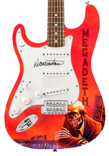 Megadeth Dave Mustaine Signed Peace Sells but Who's Buying Graphics Guitar