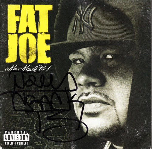 Fat Joe Signed RARE Joey Crack Inscription Signed Me Myself & I Cd Cover