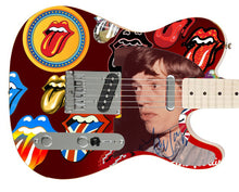 Load image into Gallery viewer, Mick Jagger of The Rolling Stones Signed Custom Fender Graphics Guitar
