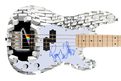 Pink Floyd Roger Waters Signed Custom The Wall Fender Bass Graphics Guitar