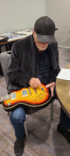 Load image into Gallery viewer, The Beach Boys Autographed Guitar w Good Vibrations Lyrics Exact Proof ACOA BAS
