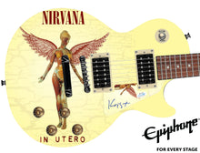 Load image into Gallery viewer, Nirvana Krist Novaselic Signed Gibson Epiphone Les Paul Graphics Guitar ACOA
