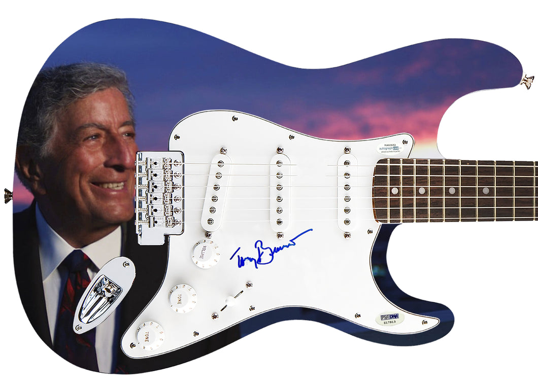 Tony Bennett Autographed Signed Guitar ACOA