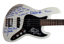 Load image into Gallery viewer, The Beach Boys Autographed Huntington Bass Guitar with Surfin USA Lyrics ACOA
