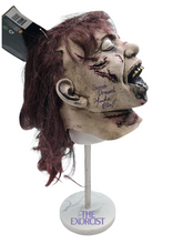 Load image into Gallery viewer, Linda Blair Autographed Signed The Exorcist Mask &amp; Custom Display Stand ACOA ITP
